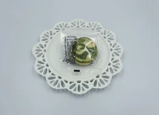 抹茶のマーブル模様のクッキー